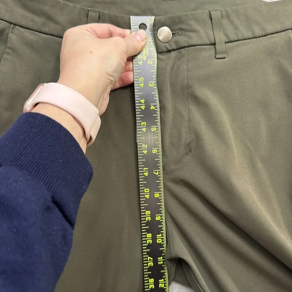 Lululemon Pants Mens 32x27 Dark Olive Green Commission‎ Pant Slim Warpstreme